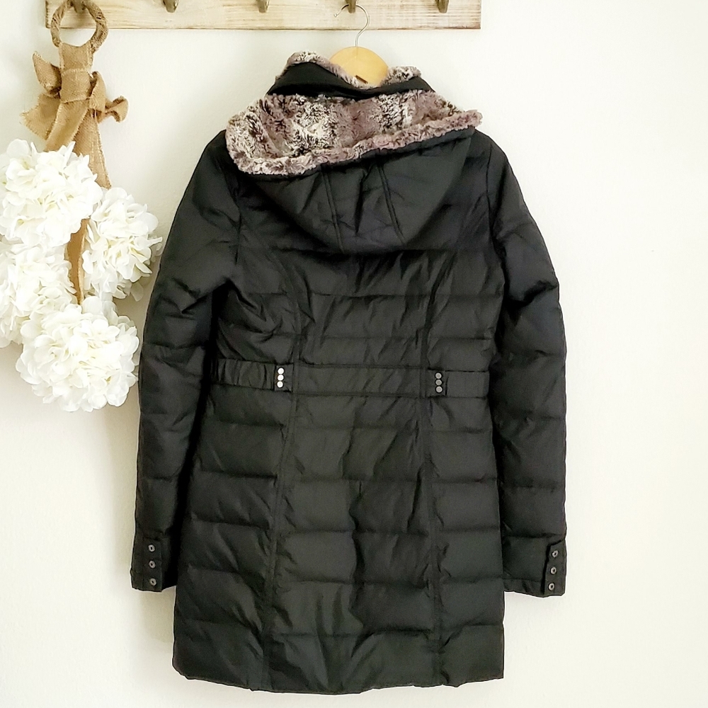 GUC Larry Levine Faux Fur Hooded Puffer Coat - Picture 2 of 8